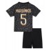 Tanie Strój piłkarski Paris Saint-Germain Marquinhos #5 Koszulka Trzeciej dla dziecięce 2023-24 Krótkie Rękawy (+ szorty)